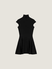 MINI DRESS WITH FLARED SKIRT DETAIL