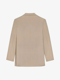 Veste à fermeture U-lock en laine - Light Beige