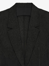Veste en dentelle et soie - Noir