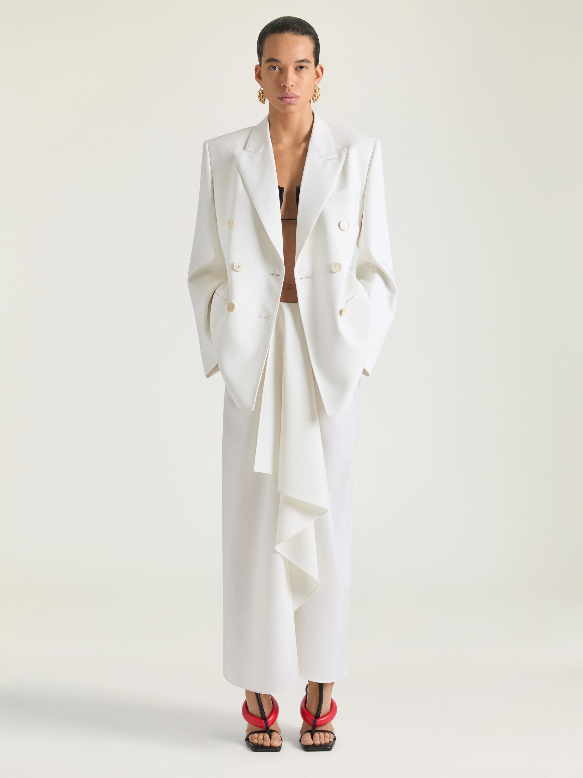 DOUBLE BREASTED JACKET NO CUFFS