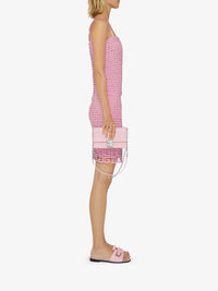 Jupe en guipure 4G en laine - Rose