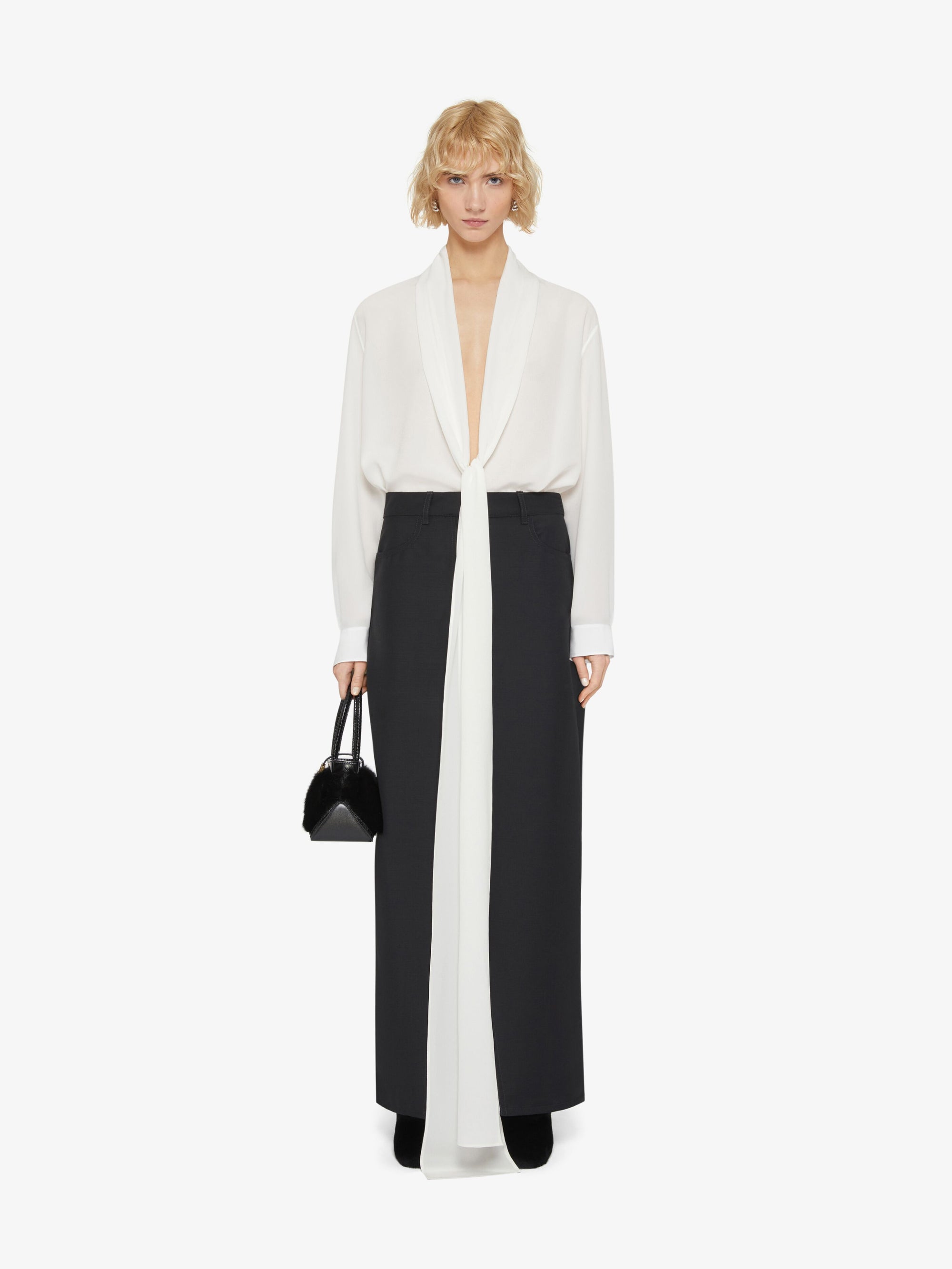 LONG SKIRT WITH FRONT SPLIT