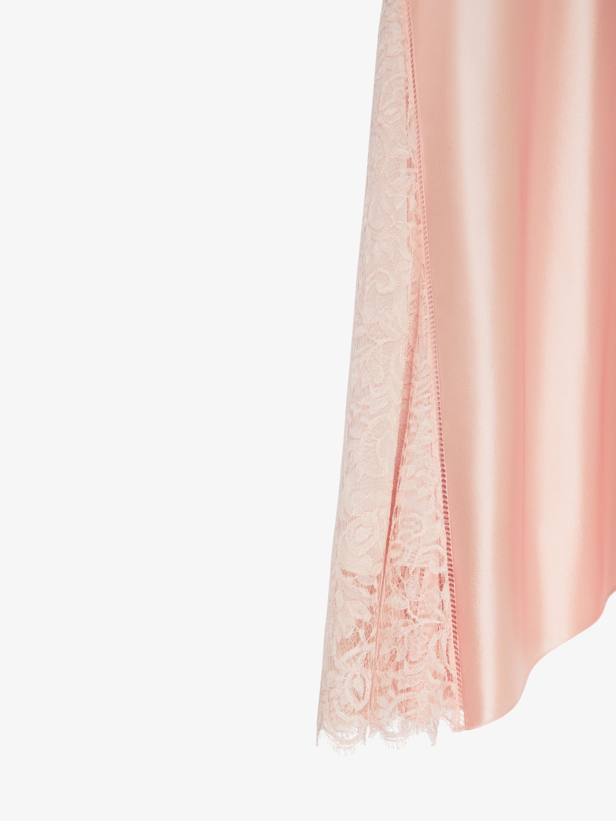 Jupe en satin et dentelle - Blush Pink