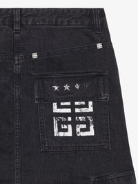 4G STARS BLACK HEAVY RINSE VINTAGE WASH