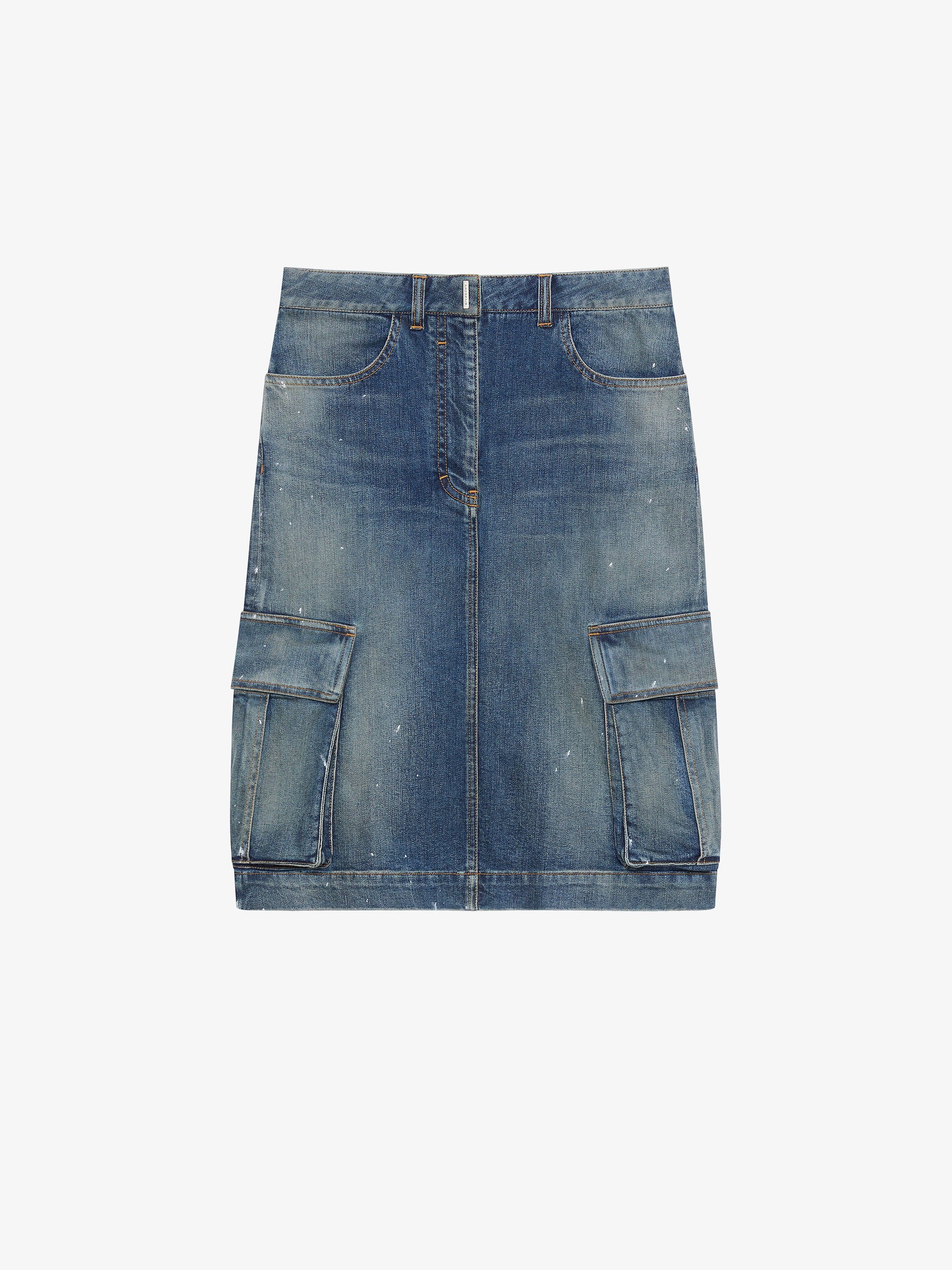 MID LENGHT SKIRT WITH POCKETS ASIAN FIT