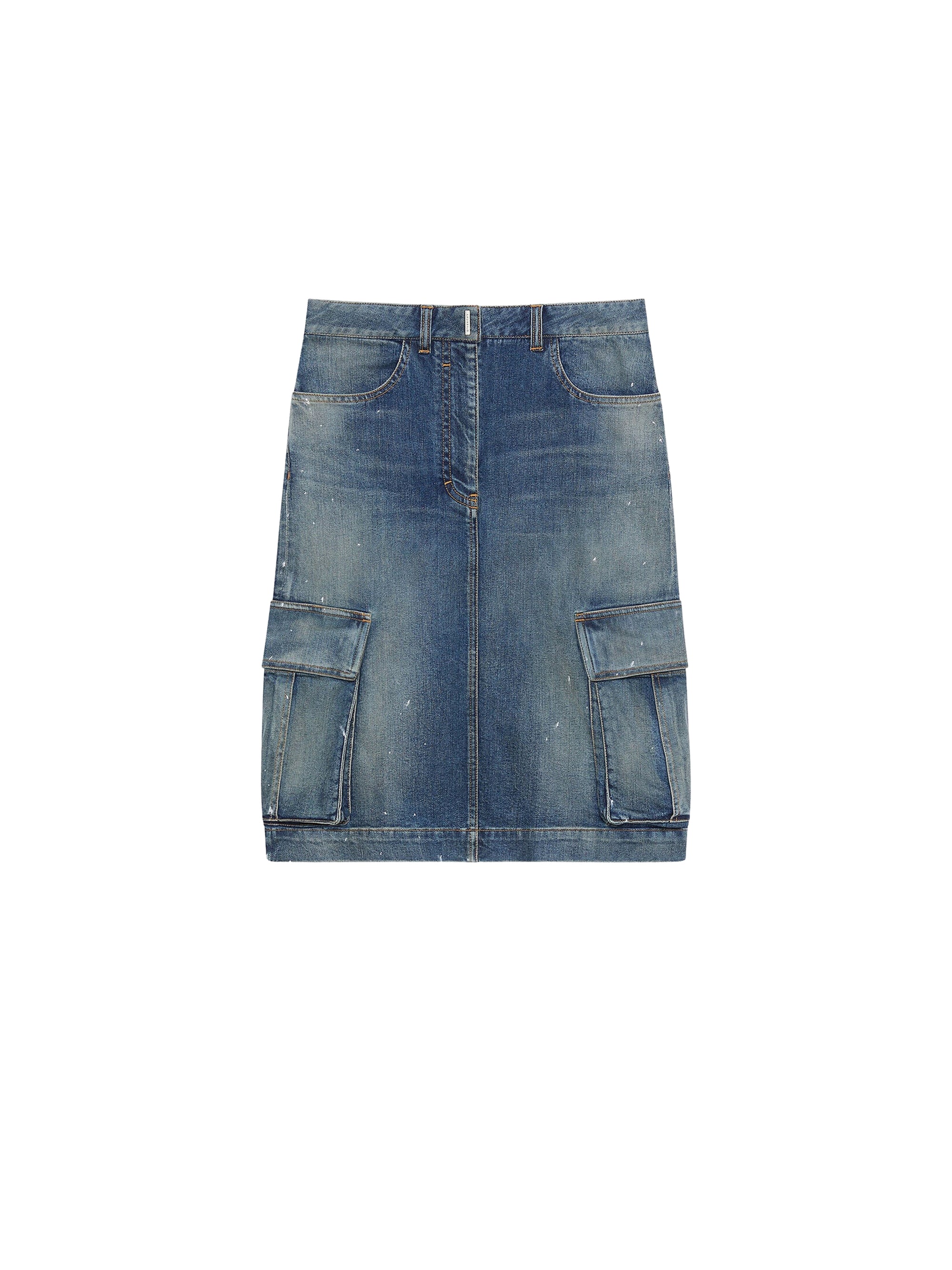 Jupe mi-longue à poches - Medium Blue