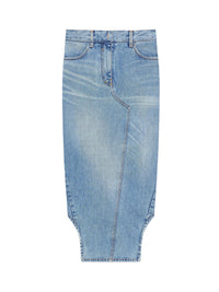 Jupe asymétrique en denim - Light Blue