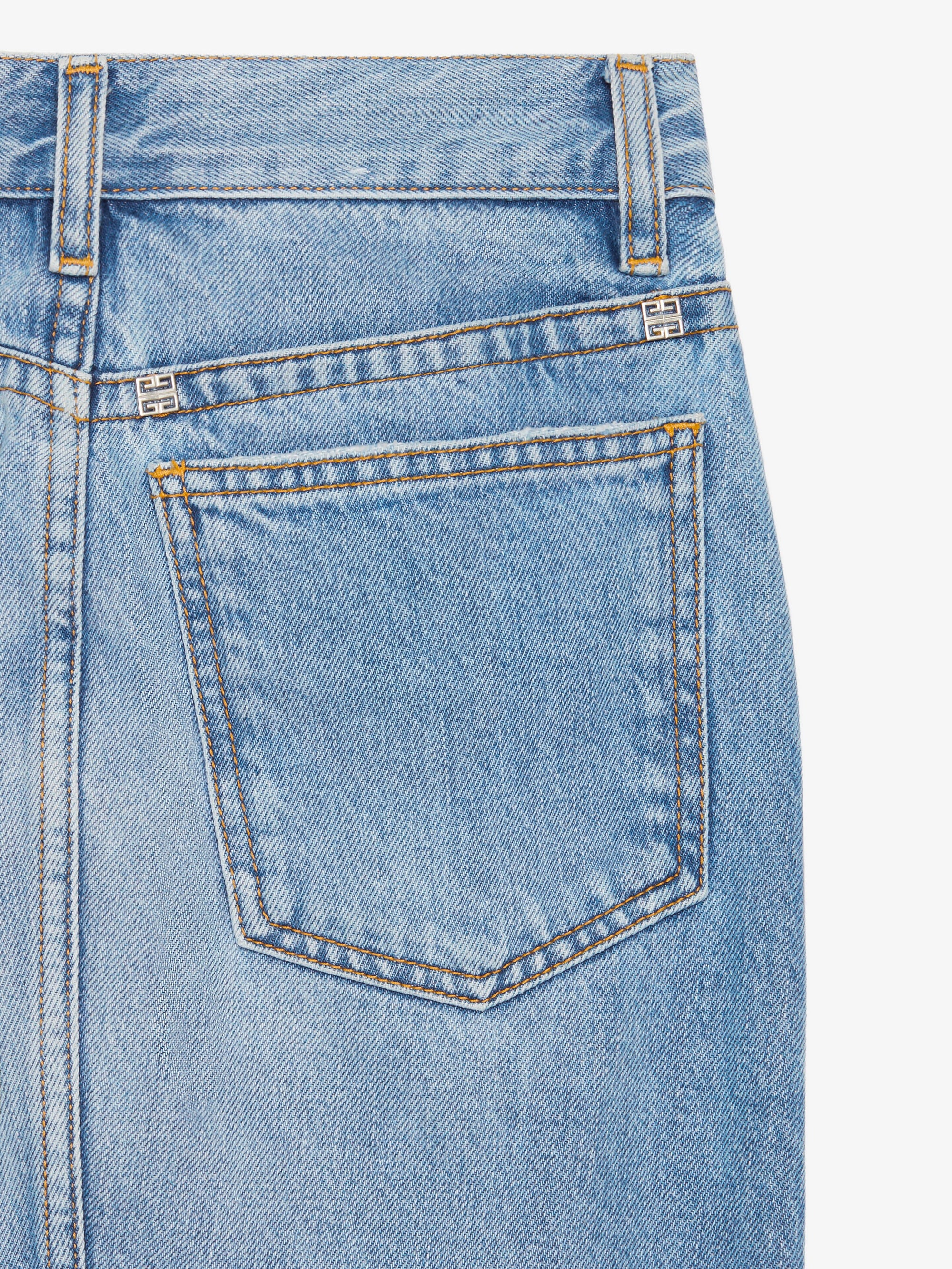 Jupe asymétrique en denim - Light Blue