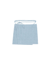 Wrap mini skirt - Sky Blue