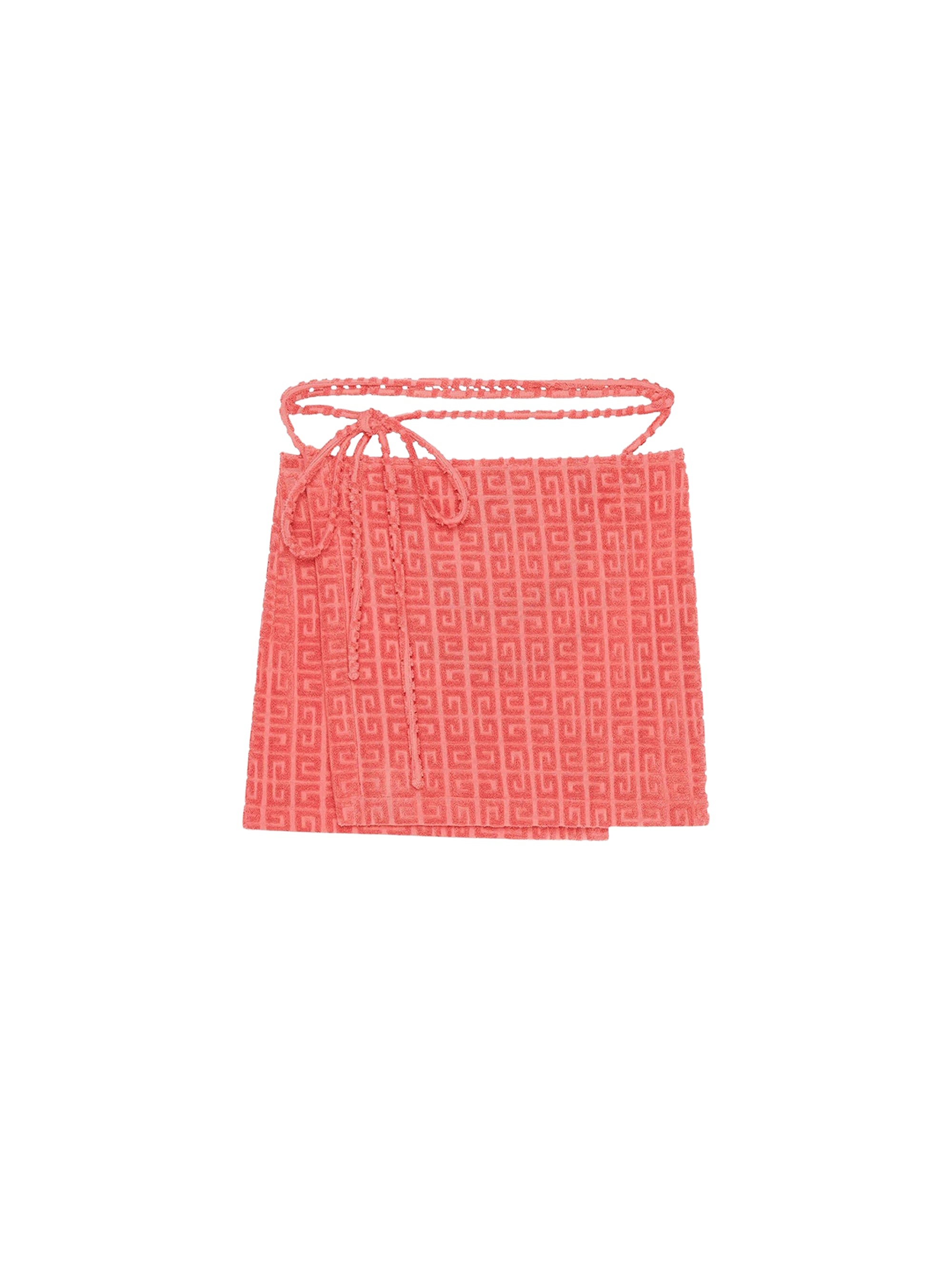 Mini-jupe portefeuille - Coral