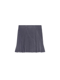 Jupe à volants en soie - Navy & White