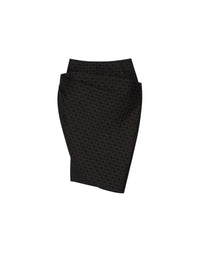 Jupe midi drapée en laine - Black
