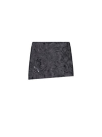 Jupe courte asymétrique en soie mélangée - Charcoal