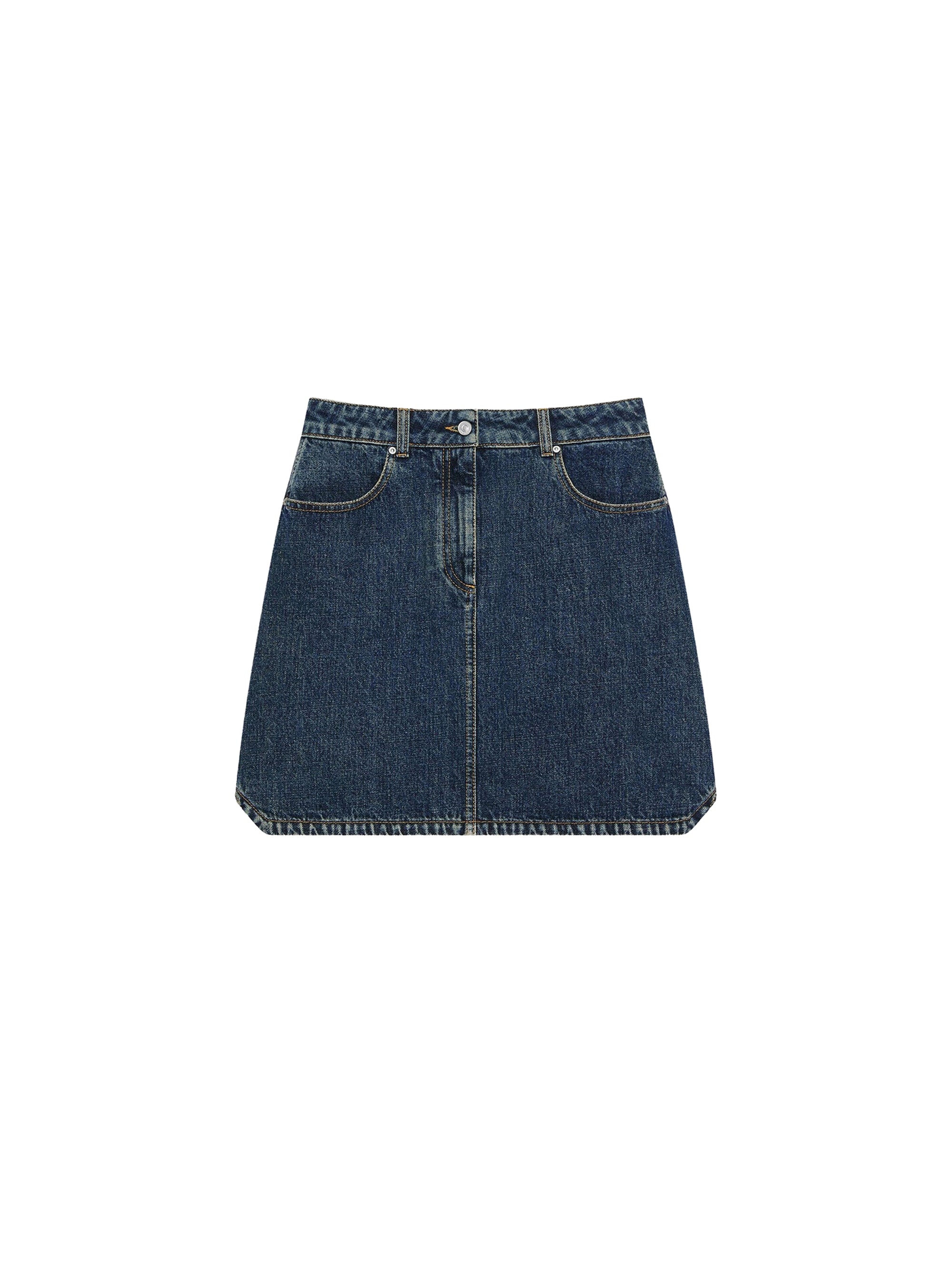 Mini-jupe en jean à poches - Medium Blue