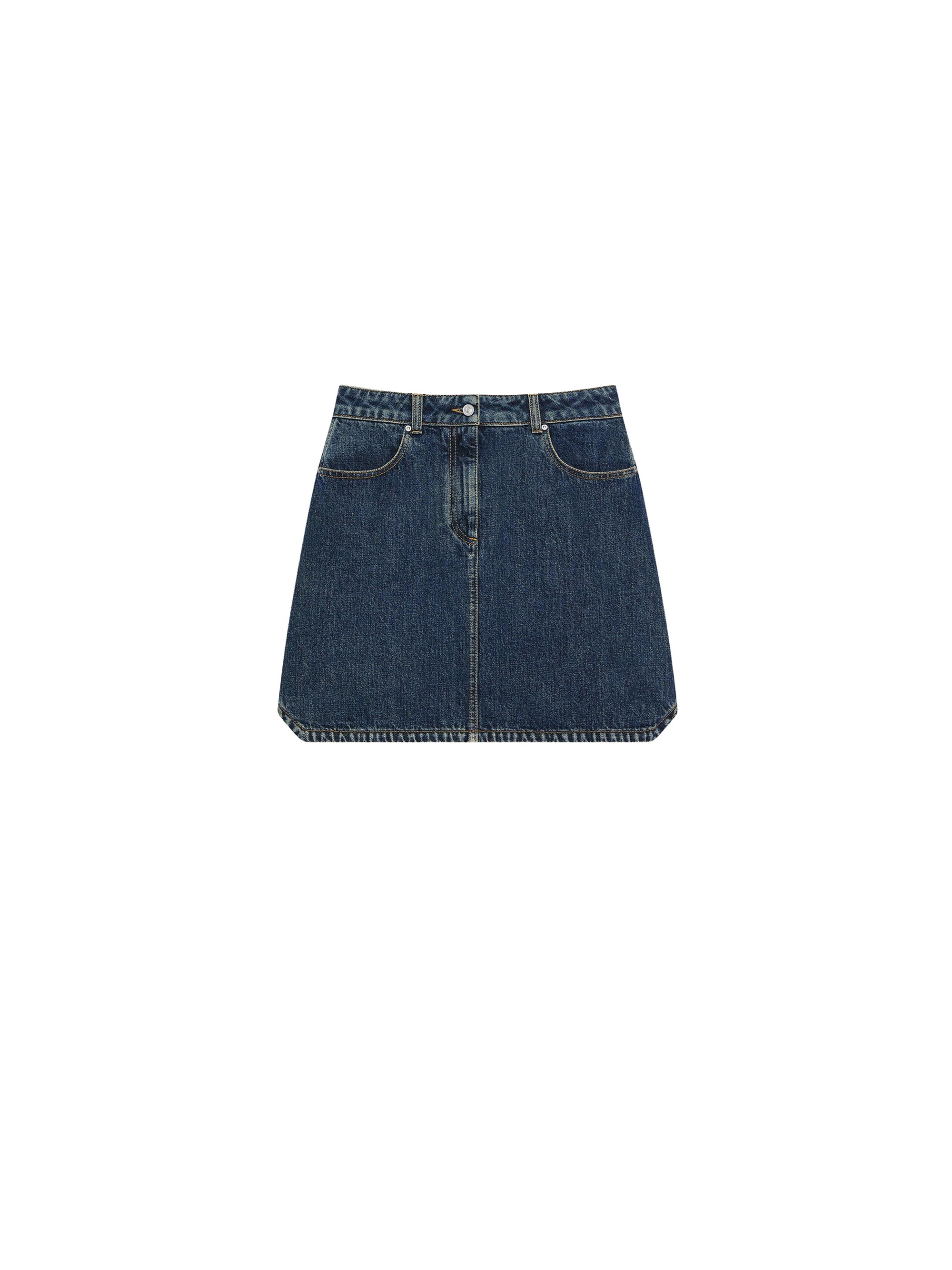 Mini-jupe en jean à poches - Medium Blue