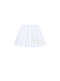 Jupe cercle en laine - White