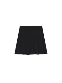 Pleated skirt in Monogram 72 jacquard – Black