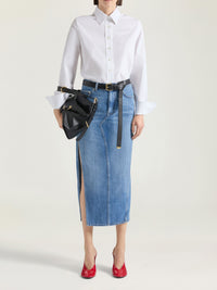 Jupe crayon midi - Medium Blue