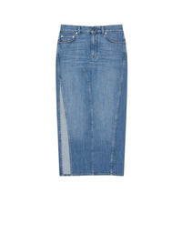 Midi pencil skirt – Medium Blue