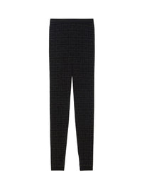Legging stretch avec monogramme - Black
