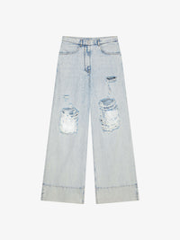 MARBLE BLUE WASH DESTROY ON LIGHT DENIM