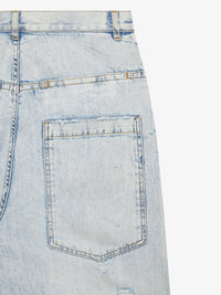 MARBLE BLUE WASH DESTROY ON LIGHT DENIM