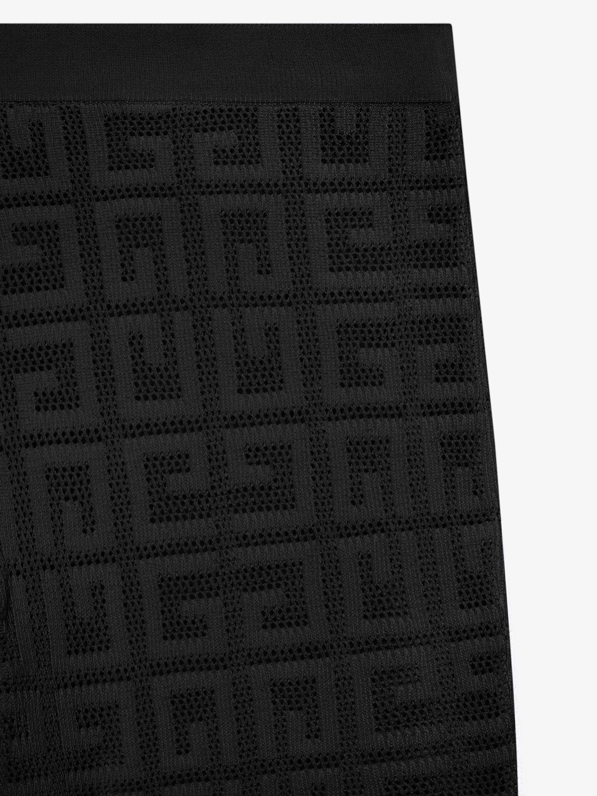 Pantalon évasé en jacquard 4G - Black