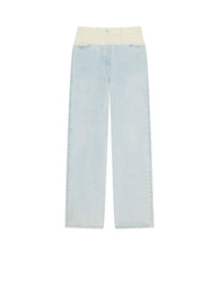 Jean Big mix - White & Light Blue
