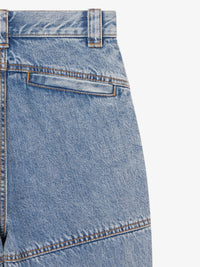 Boot Cut Cargo Jeans - Light Blue