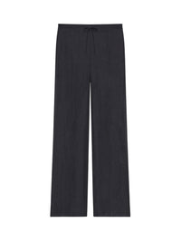 Pantalon en soie et lin à rayures 4G - Black