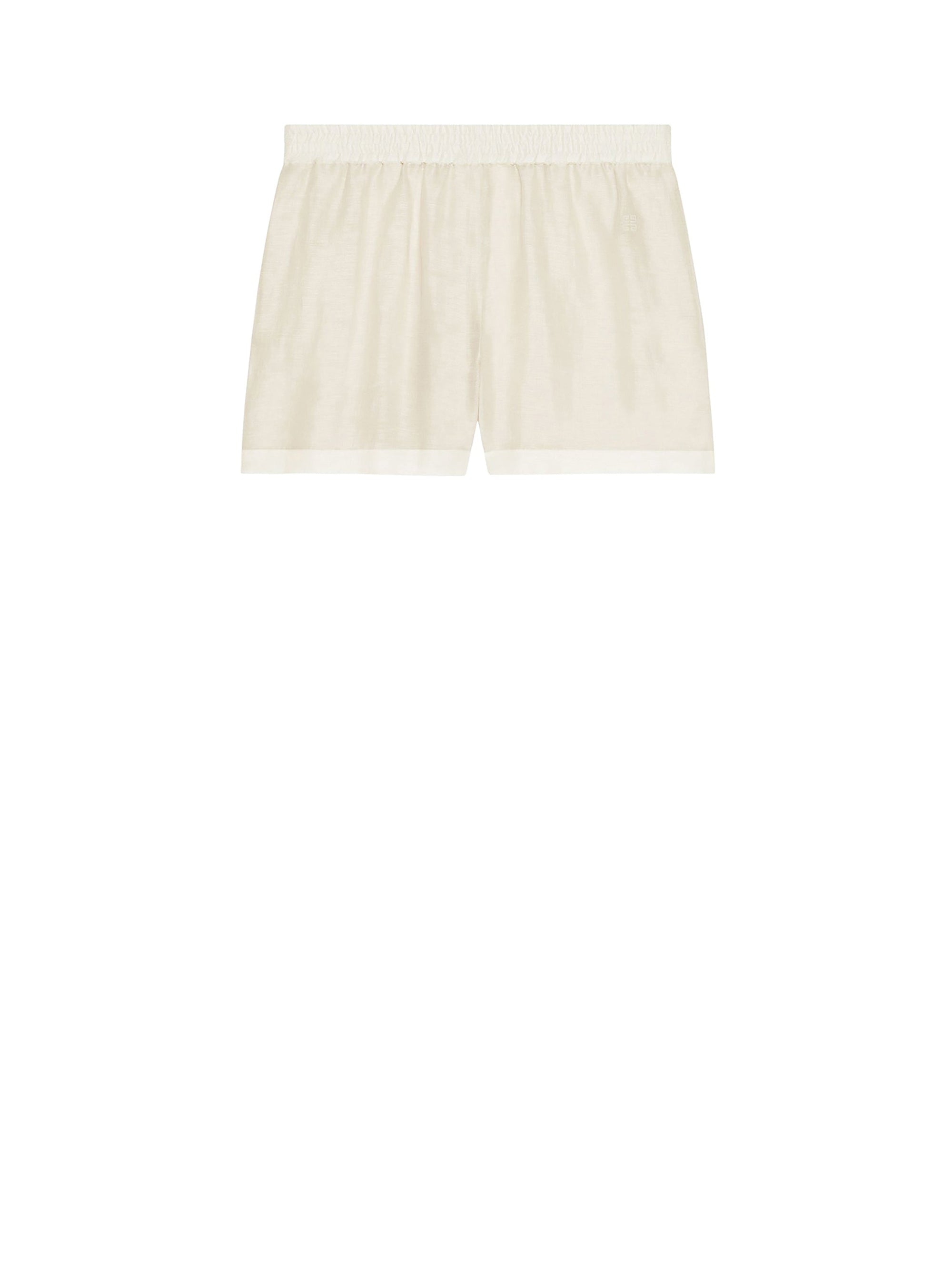 Short court en lin - Ivoire