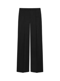 Pantalon à pinces en laine - Black
