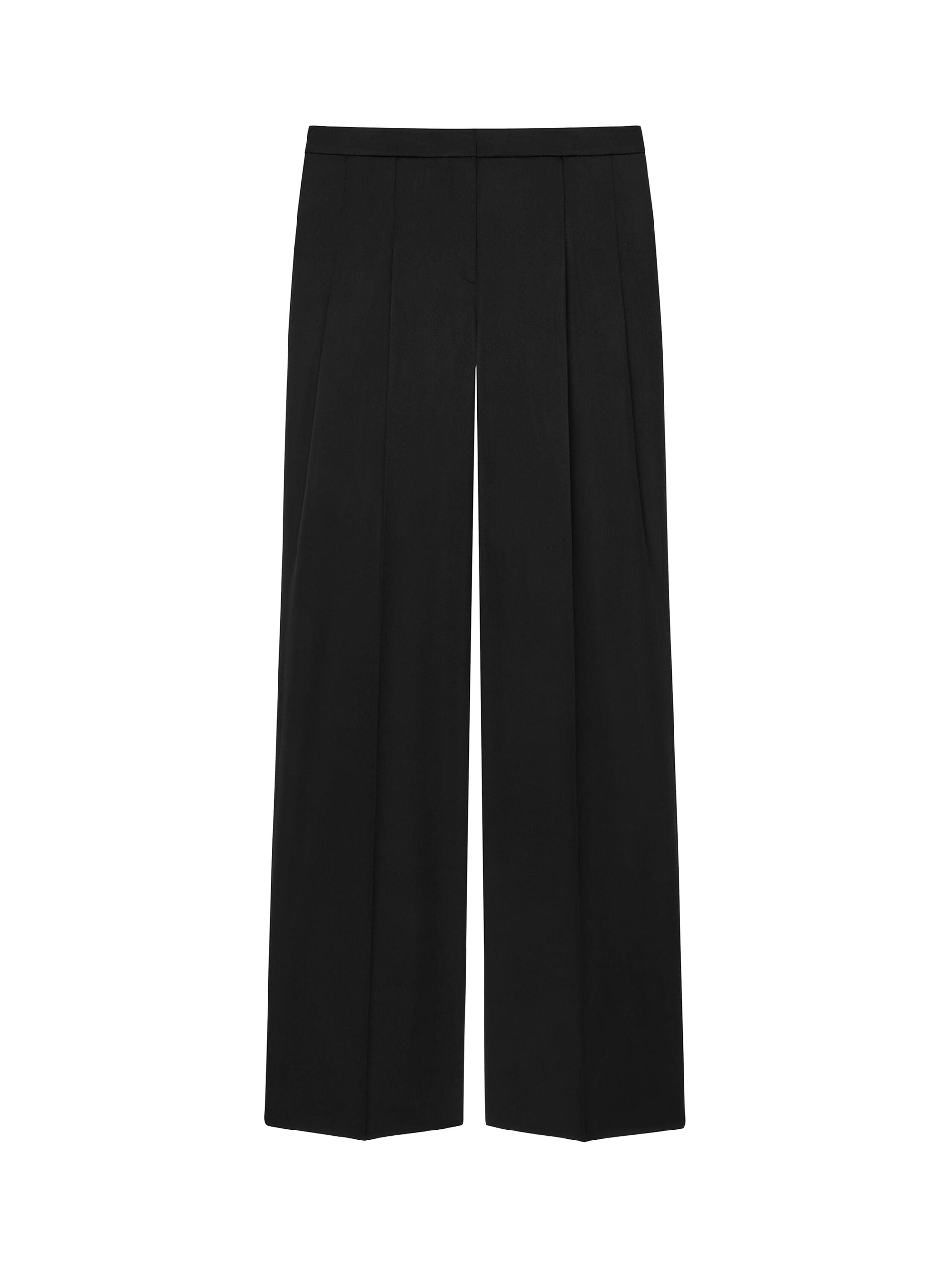 Pantalon à pinces en laine - Black