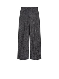 Pantalon tailleur en soie mélangée - Charcoal
