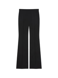 Pantalon tailleur bootcut en laine - Black