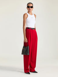 DOUBLE PLEAT TROUSERS
