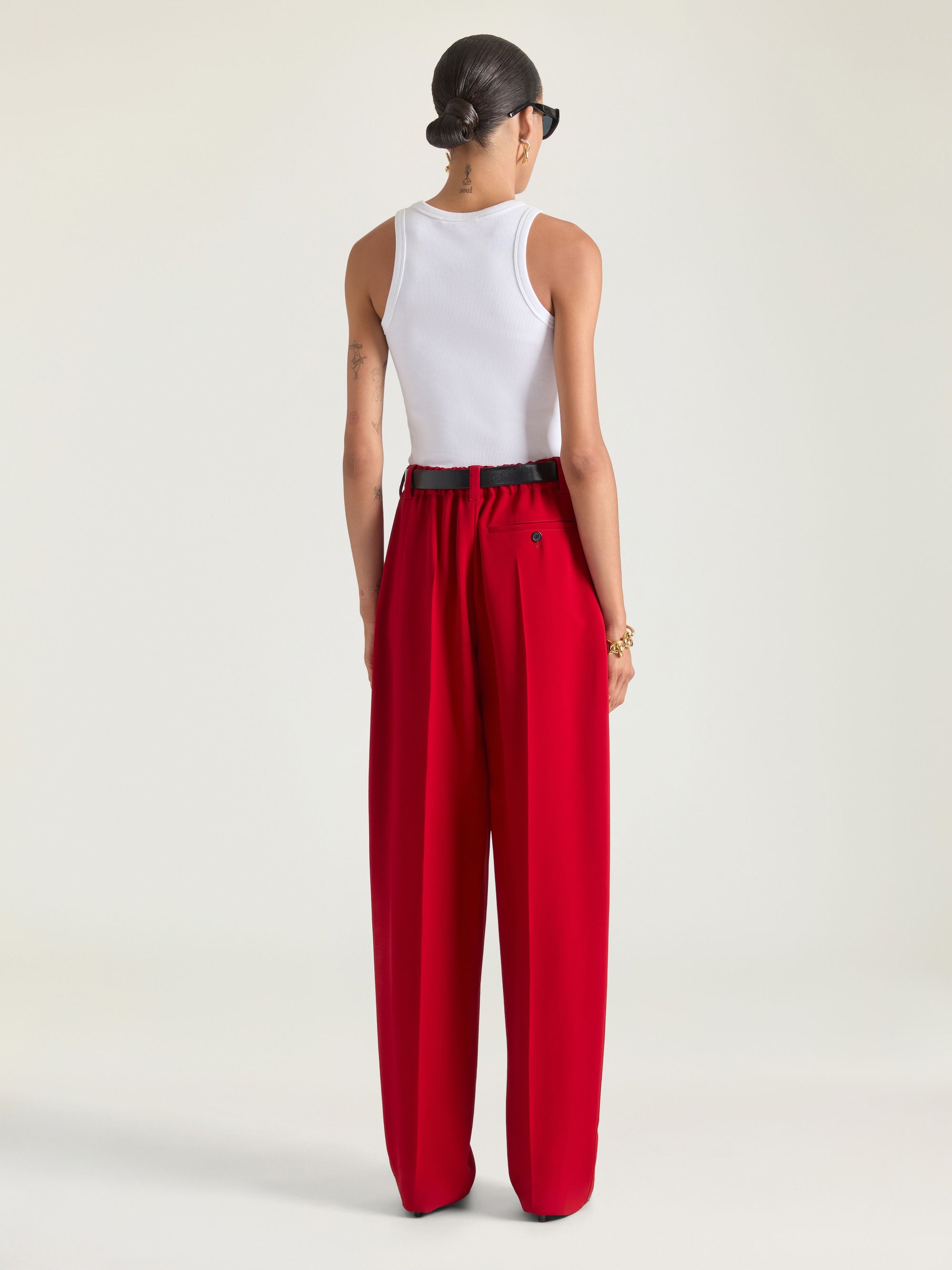 DOUBLE PLEAT TROUSERS