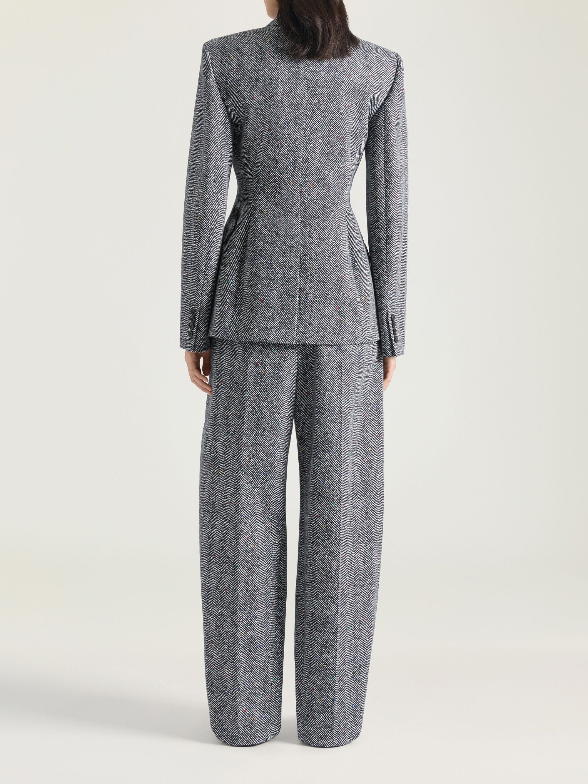 Pantalon tailleur cocon - Black & White