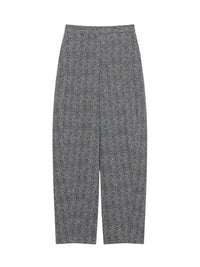 Cocoon-style tailored trousers - Black & White