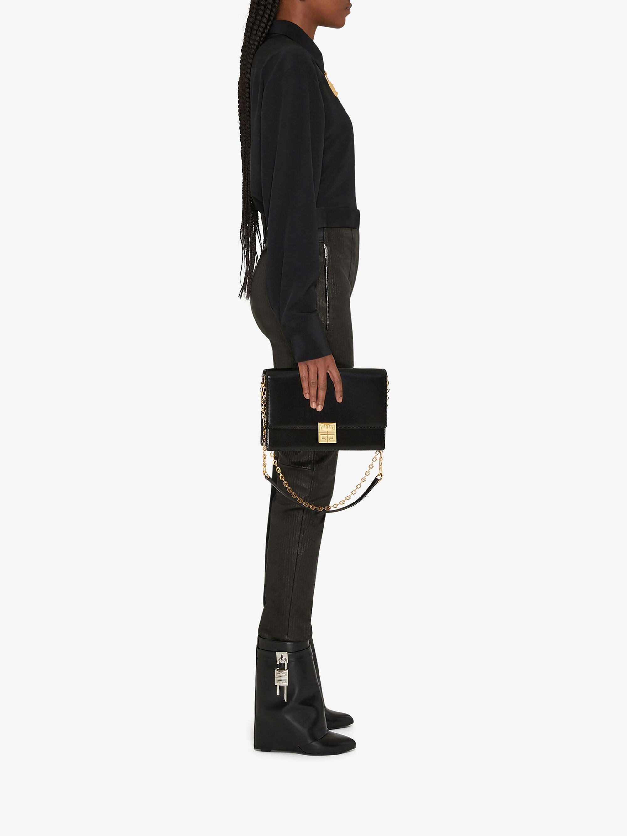 Chemise avec bandana en soie - Noir