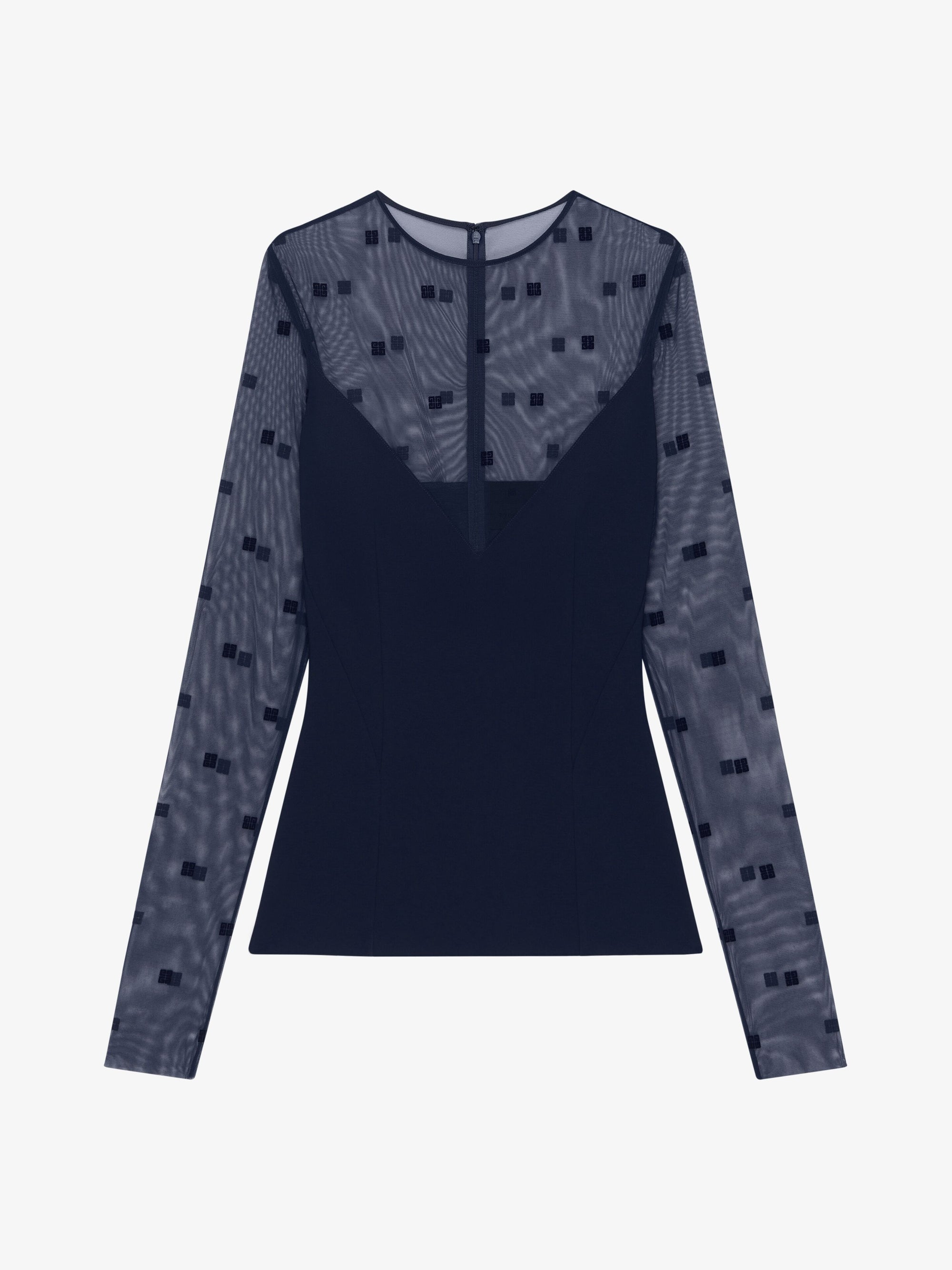 4G TULLE LONG SLEEVES TOP