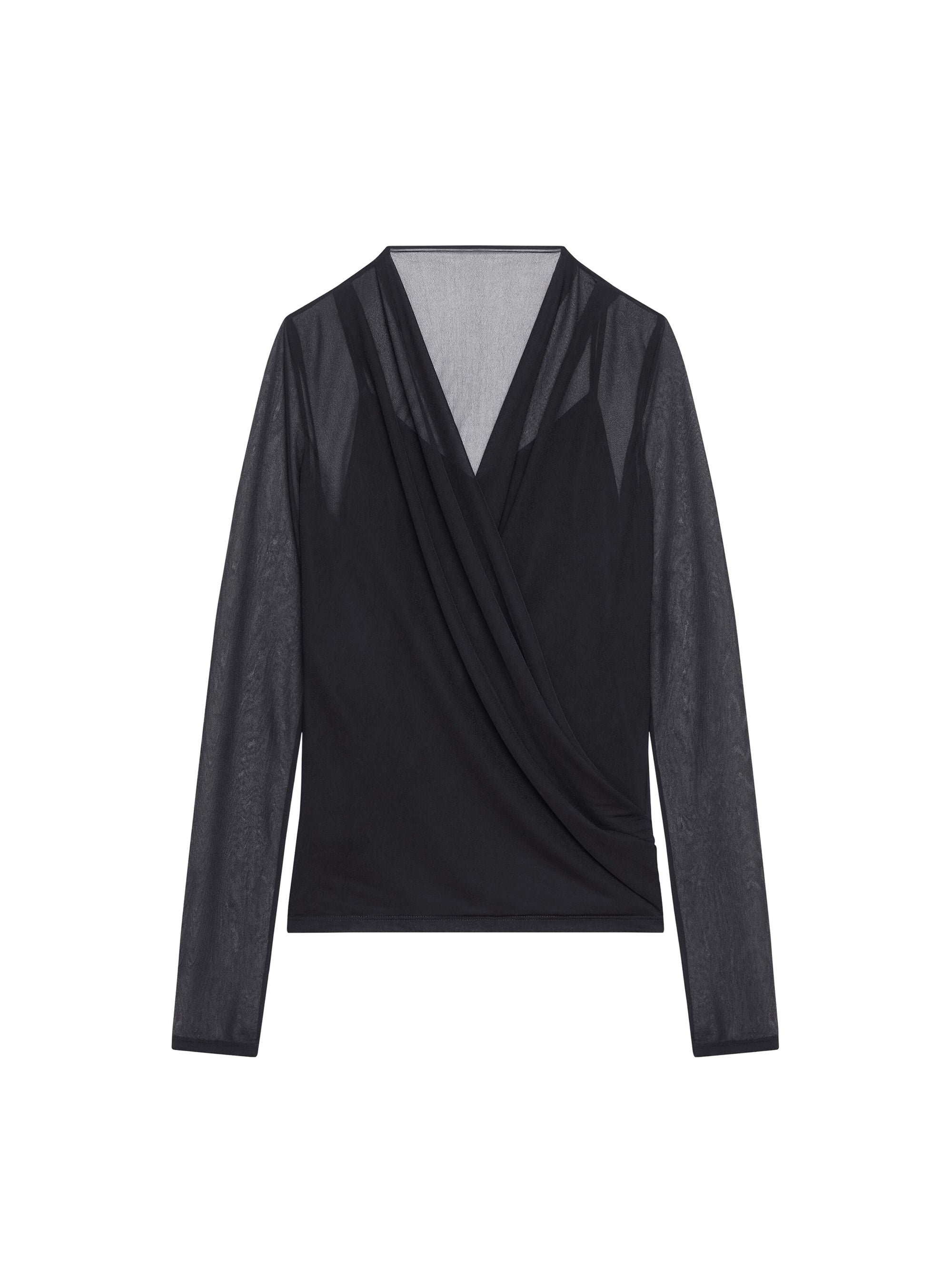 Blouse drapée - Black