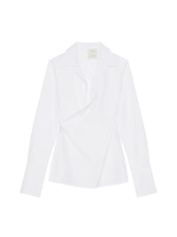 Chemise drapée - Blanc