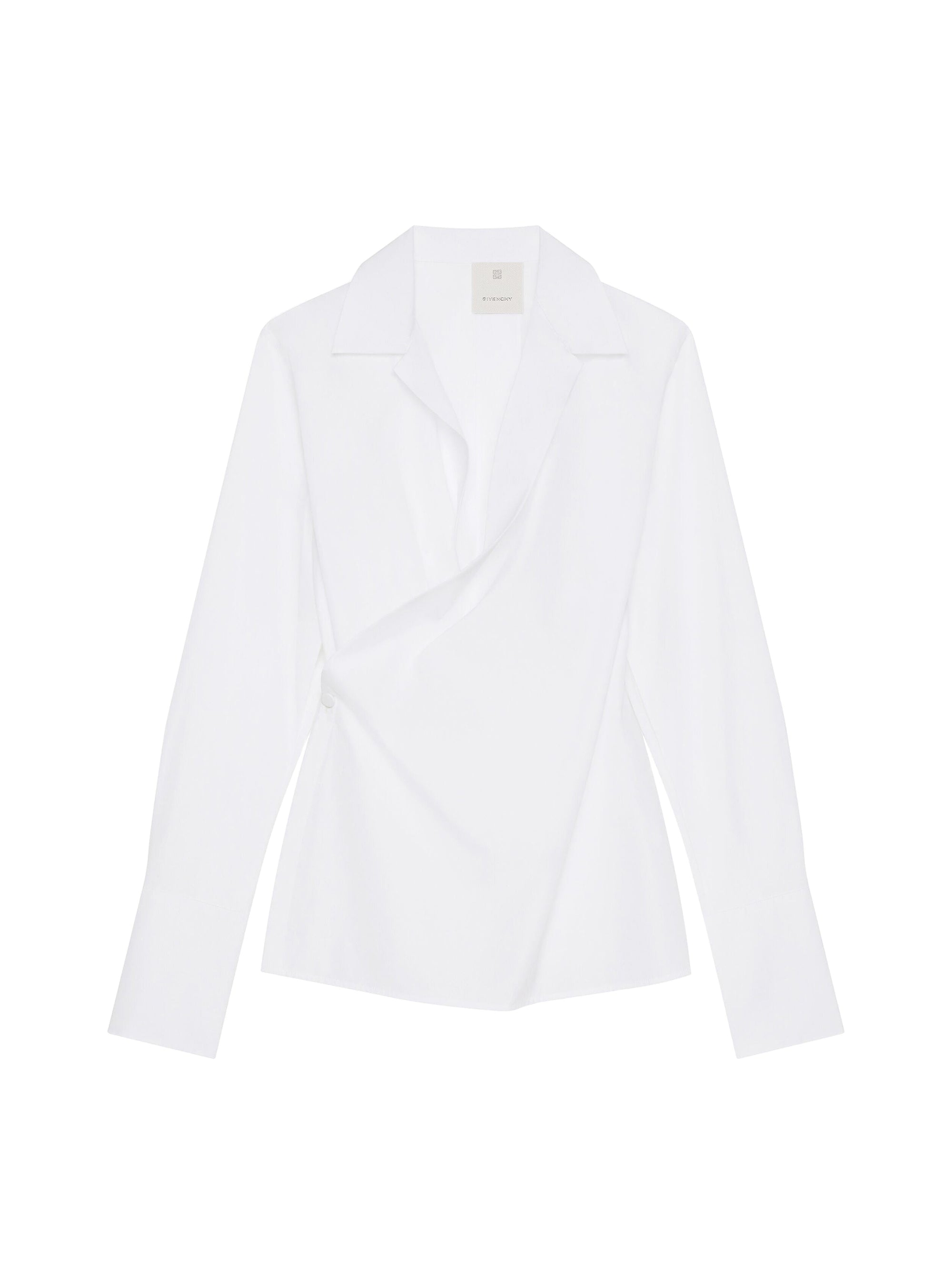 Chemise drapée - Blanc