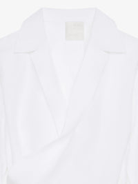 Chemise drapée - Blanc