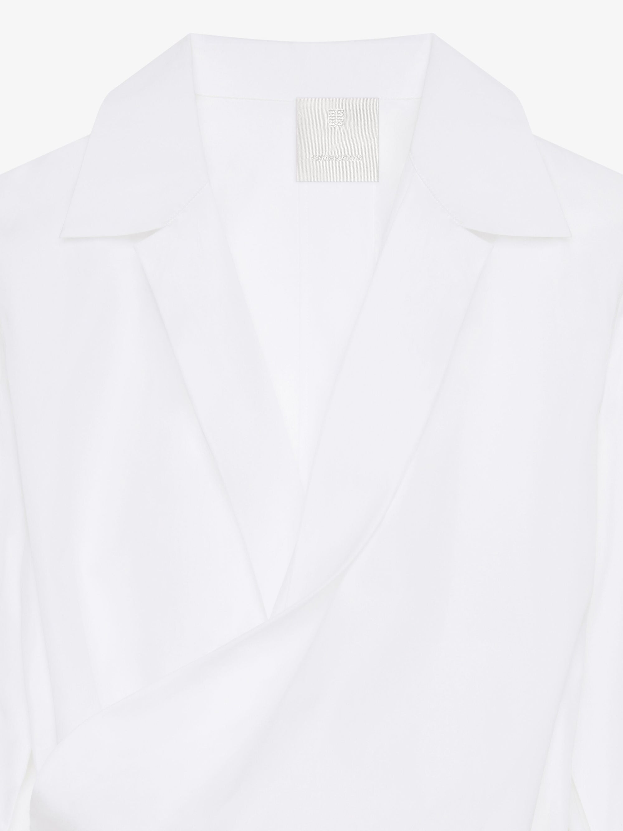 Chemise drapée - Blanc