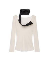 Top écharpe en cuir - Pale Golden