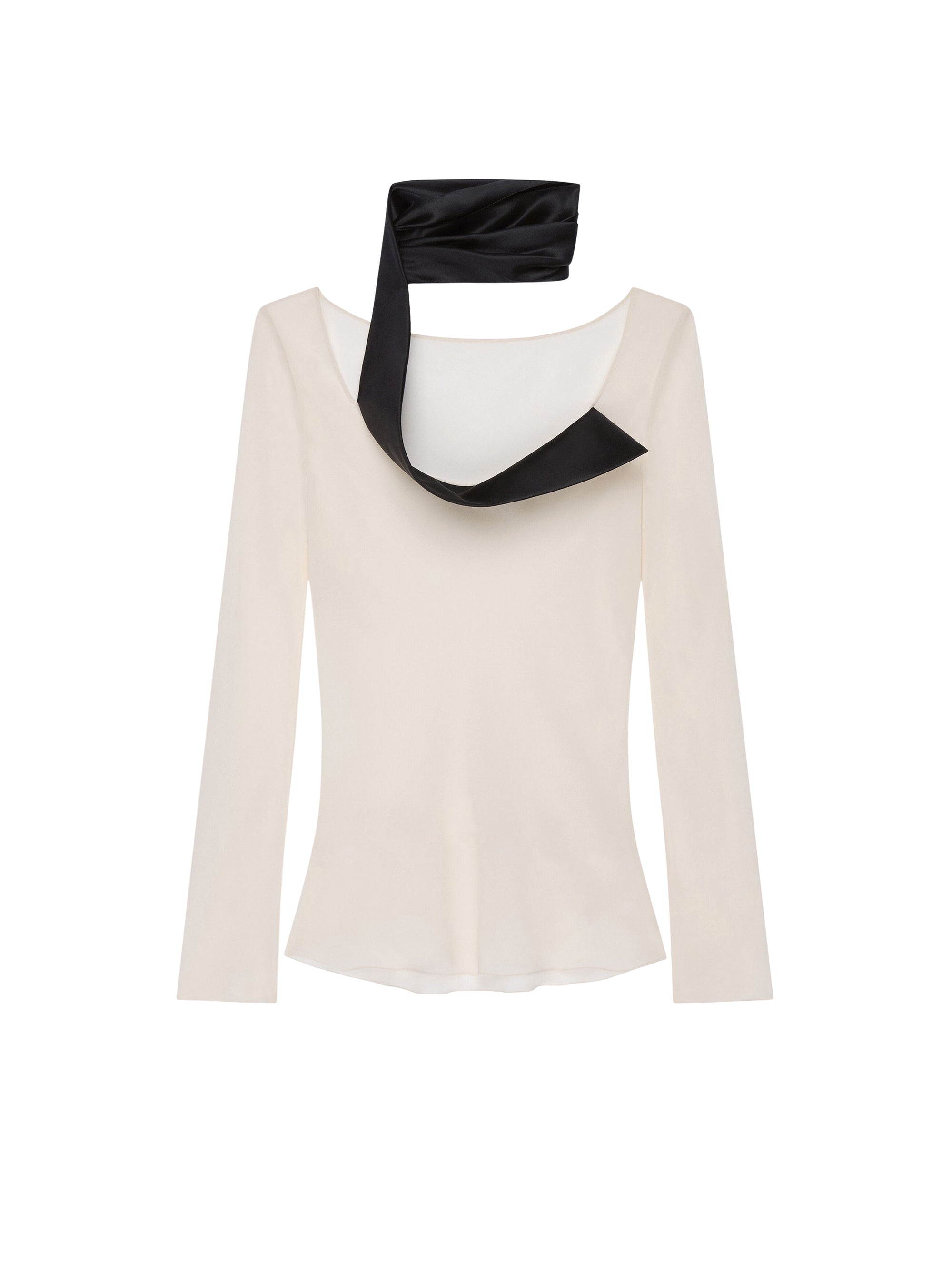 Top écharpe en cuir - Pale Golden