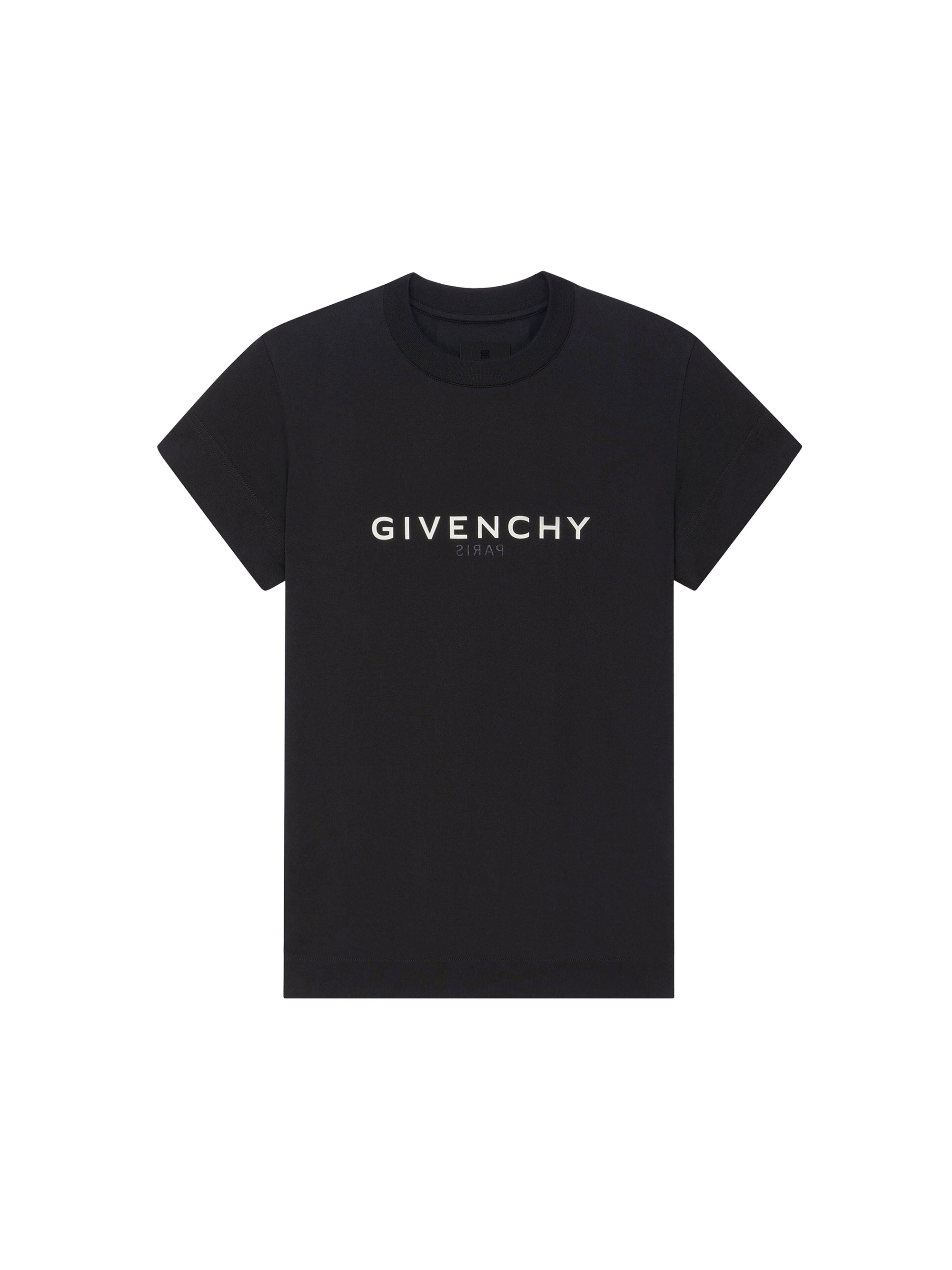 T-shirt ajusté manches courtes - Black