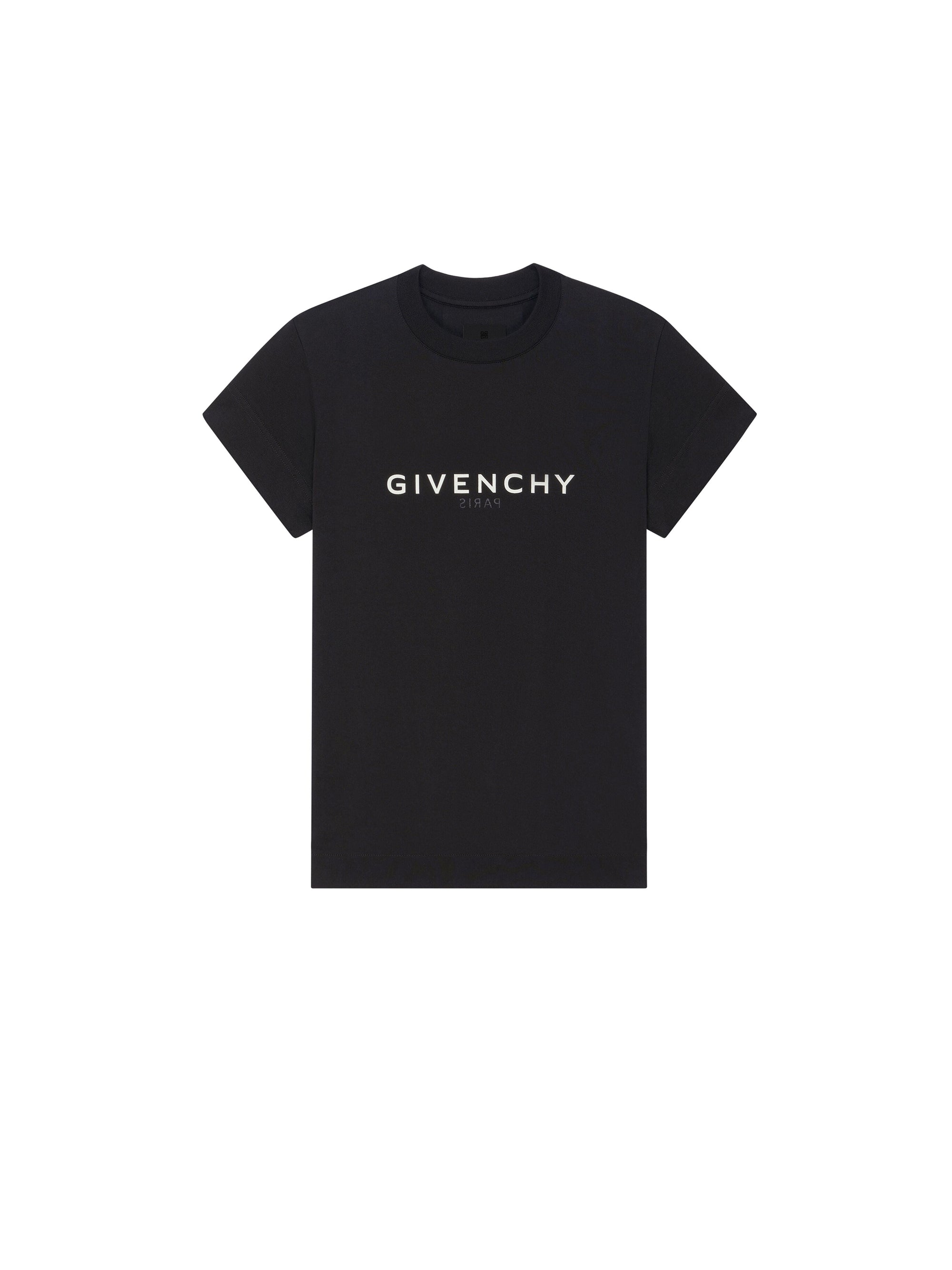 T-shirt ajusté manches courtes - Black